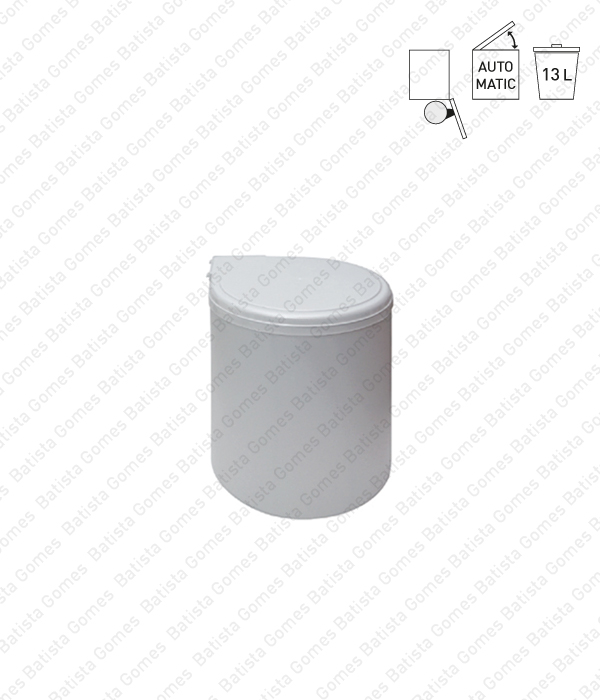 Balde para lixo - Porta lateral - Autom�tico - 13L